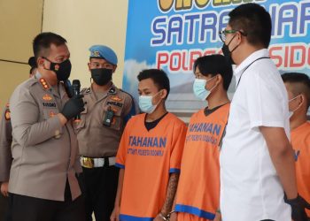 Polresta Sidoarjo Bekuk 6 Pelaku Narkoba