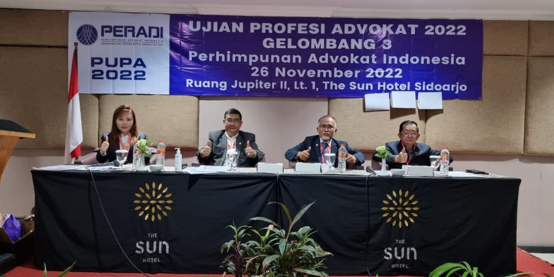 Diikuti 31 Peserta, DPC Peradi Sidoarjo Gelar Ujian Profesi Advokat Gelombang 3