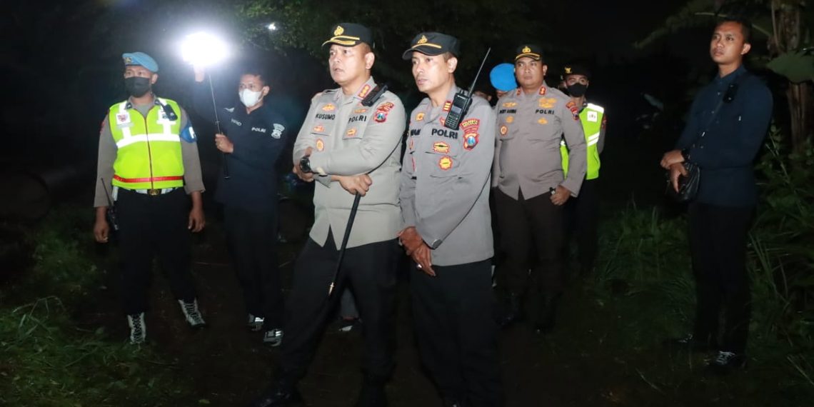 Polresta Sidoarjo Patroli Harkamtibmas Secara Humanis di Kecamatan Tarik