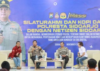 Tangkal Hoaks, Polresta Sidoarjo Kopdar Bareng Netizen