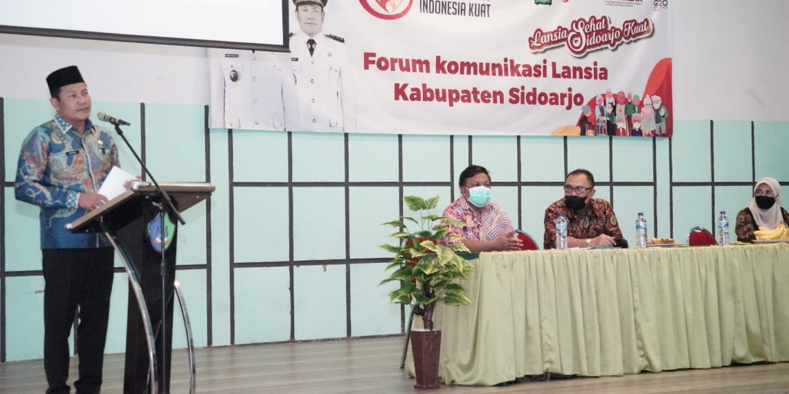 Wabup Subandi Buka Pertemuan Forum Komunikasi Lansia Sidoarjo
