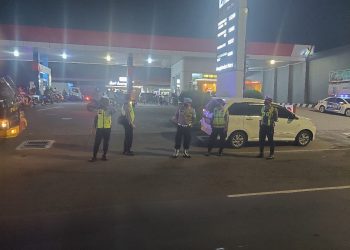 Polisi Patroli Harkamtibmas di Wilayah Rawan