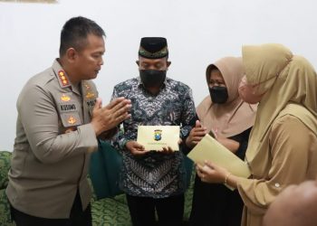 Kapolresta Sidoarjo Peduli Keluarga Polisi Korban Tragedi Kanjuruhan