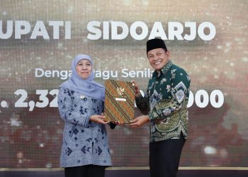 Sidoarjo Raih Penghargaan Penyalur KUR Terbaik Peringkat I  Jatim