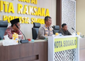 Polresta Sidoarjo Gelar Rakor Lintas Sektoral Pengamanan Nataru 2023
