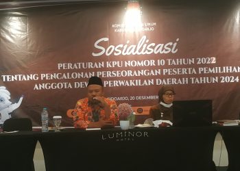KPU Sidoarjo Sosialisasikan Calon Perseorangan DPD dari Jatim