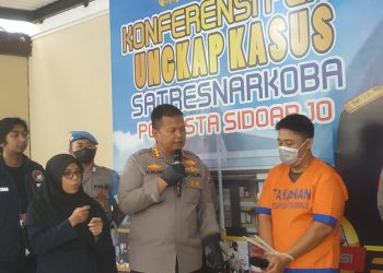 Produksi Pil Ekstasi, Ojol Residivis Narkoba Dibekuk Polresta Sidoarjo
