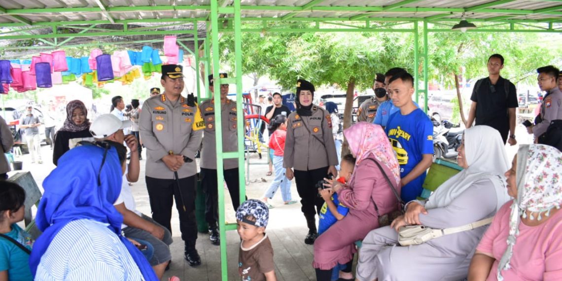 Kapolresta Sidoarjo Pantau Libur Tahun Baru di Wisata Tlocor