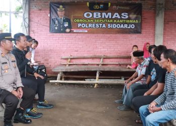 Mendengar Lebih Dekat, Kapolresta Sidoarjo Dialog Dengan Warga Desa
