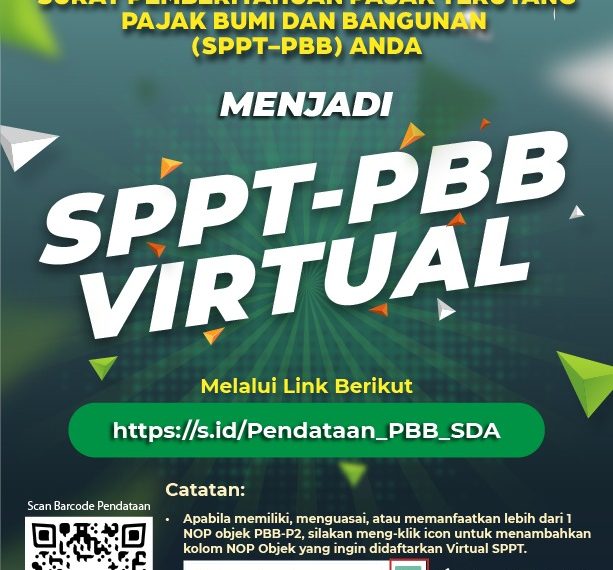 BPPD Sidoarjo Buka Penyampaian SPPT PBB-P2 Secara Virtual Via Whatsapp dan Email