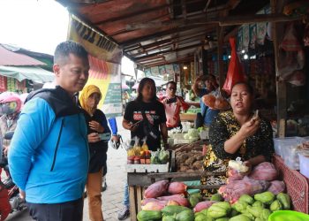 Ke Pasar Krian Lama, Kapolresta Sidoarjo Serap Aspirasi Kamtibmas