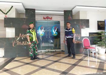 Pasca Natal 2022, TNI-Polri Sidoarjo Tetap Bersinergi Amankan Gereja