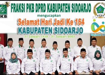 Fraksi PKB DPRD Sidoarjo Mengucapkan Selamat Hari Jadi Kabupaten Sidoarjo ke -164 Tahun 2023