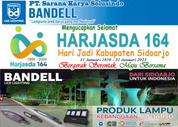 Segenap Direksi dan Karyawan PT Sarana Karya Solusindo Mengucapkan Selamat Hari Jadi Kabupaten Sidoarjo ke-164 Tahun 2023