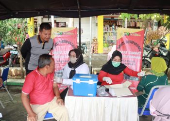 Polresta Sidoarjo Gelar Bakti Kesehatan di Pasar Sukodono