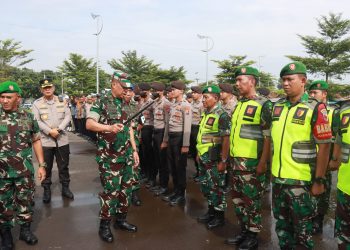 Apel Gelar Pasukan Pam Kunker Presiden RI di Sidoarjo