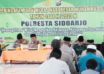 Pengajian Isra’ Mi’raj di Polresta Sidoarjo