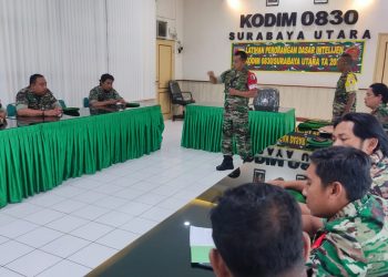 Kodim 0830/Surabaya Utara Gelar Latorsar Intelijen