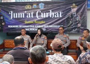 Jumat Curhat, Polresta Malang Kota Serap Aspirasi Sopir Angkot Terminal Landungsari