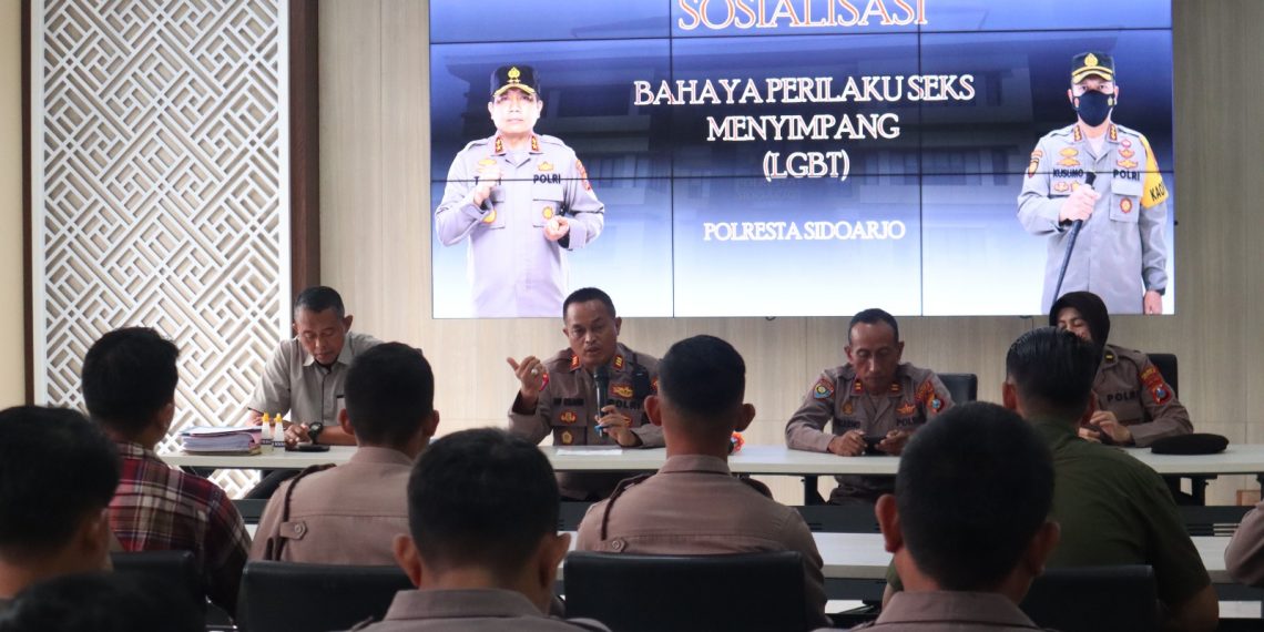 Propam Polresta Sidoarjo Sosialisasikan Bahaya LGBT