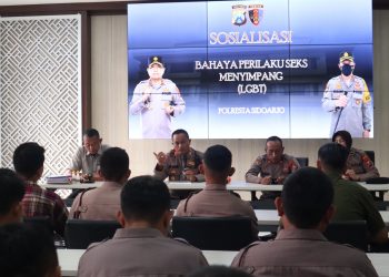 Propam Polresta Sidoarjo Sosialisasikan Bahaya LGBT