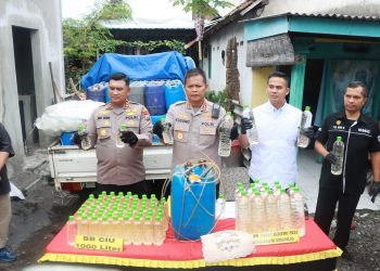 Polisi Bongkar Perdagangan Miras Ilegal di Sugihwaras