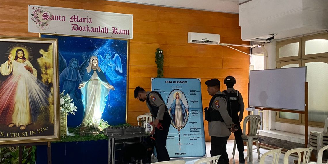 Polresta Sidoarjo Sterilisasi Gereja, Pastikan Ibadah Paskah Aman