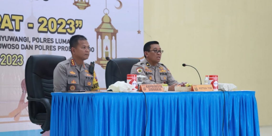 Tim Wasops Itwasum Polri Cek Operasi Ketupat di Polresta Sidoarjo