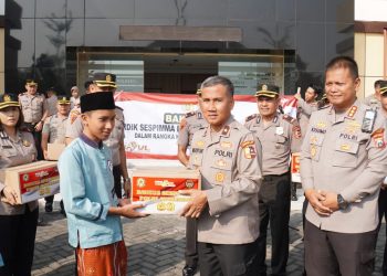 Kepedulian Serdik Sespimma Polri Angkatan Ke-69 Saat PKP di Sidoarjo