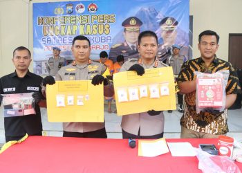 Polresta Sidoarjo Ungkap Dua Kasus Peredaran Sabu 598,02 gram
