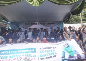 Komunitas Sepeda Onthel Sidoarjo Deklarasi Gus Muhaimin Iskandar Presiden RI 2024