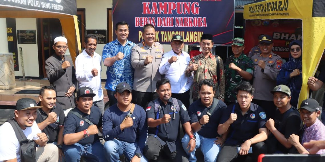 Kapolresta Sidoarjo Resmikan Kampung Bebas Narkoba di Tanggulangin