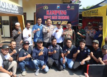 Kapolresta Sidoarjo Resmikan Kampung Bebas Narkoba di Tanggulangin