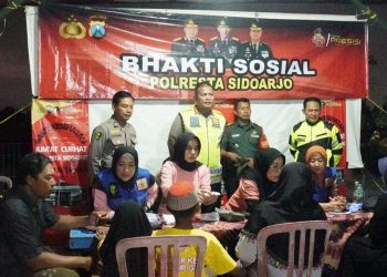 Baksos Kemerdekaan Polresta Sidoarjo di Dusun Kepetingan