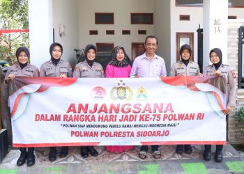 Srikandi Sidoarjo Anjangsana HUT Polwan Ke-75