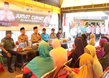 Jumat Curhat, Kapolresta Sidoarjo Silaturahmi dengan Warga Sawocangkring