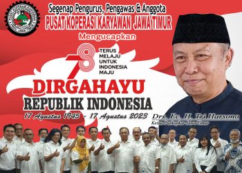 Segenap Pengurus, Pengawas dan Anggota Puskopkar Jatim Mengucapkan Dirgahayu Republik Indonesia Ke-78