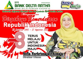 Direksi dan Karyawan Perseroda BPR Bank Delta Artha Mengucapkan Dirgahayu Republik Indonesia Ke-78