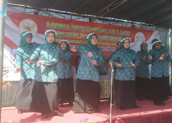 Meriahkan HUT RI ke-78, PKK RW 05 GCM Gelar Lomba Padus Mars PKK dan Lagu Daerah