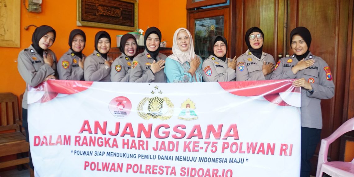 Srikandi Polresta Sidoarjo Anjangsana Hari Jadi Polwan Ke-75