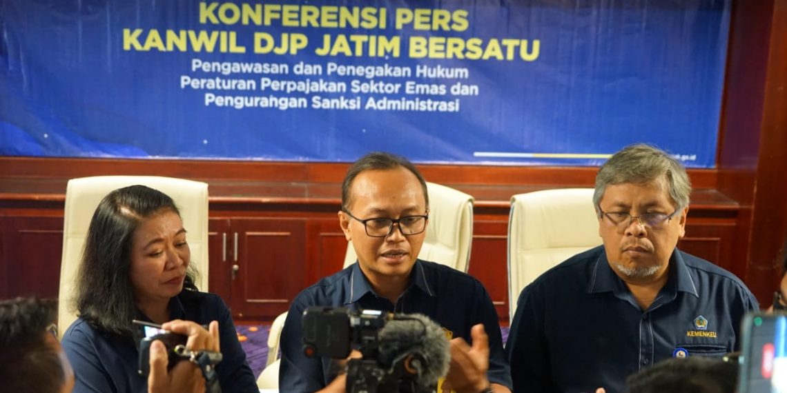 Kanwil DJP Jatim Bersatu Sinergi Penegakan Hukum Perpajakan Sektor Emas