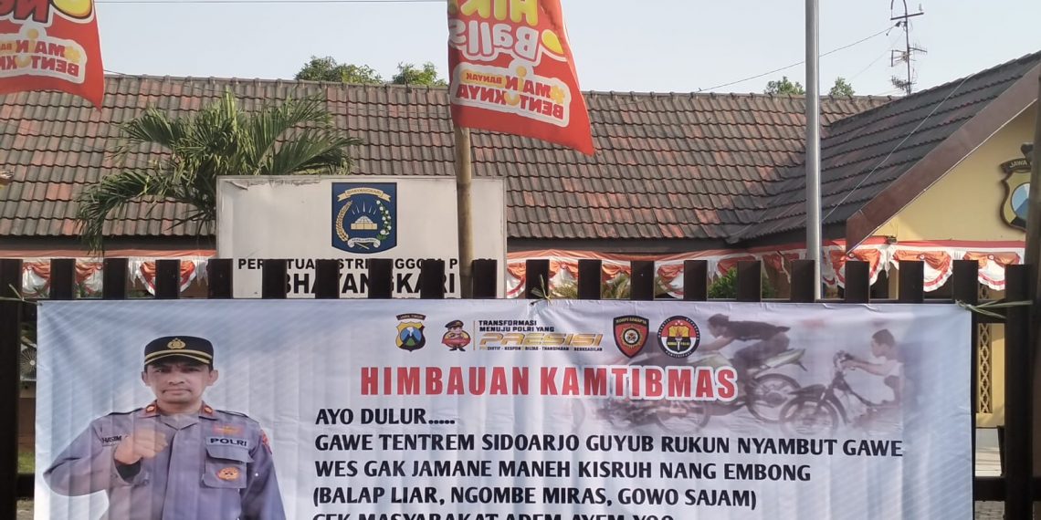 Polresta Sidoarjo Sebar Imbauan Kamtibmas