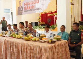 Polresta Sidoarjo Gelar Minggu Kasih di Bogem Pinggir