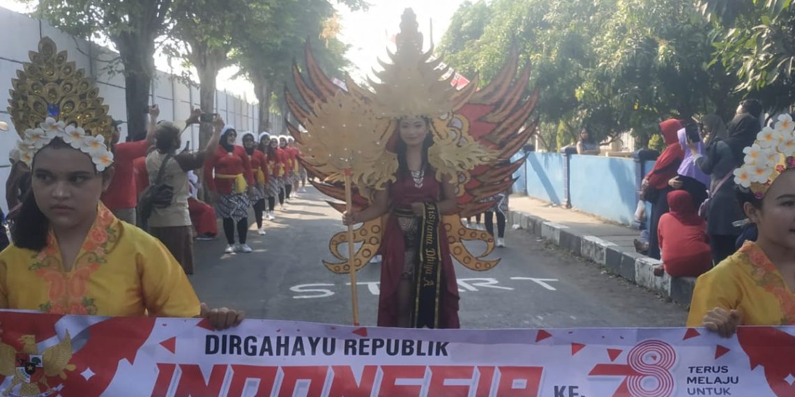 Gebyar HUT RI ke 78, Desa Candi Gelar Pawai Budaya Kreasi Nusantara