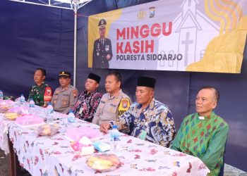 Polresta Sidoarjo Laksanakan Program Minggu Kasih di Desa Kajartengguli Prambon