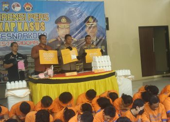 Dua Minggu, Polresta Sidoarjo Bekuk 53 Tersangka Narkoba