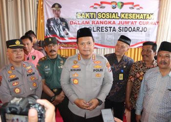 Polresta Sidoarjo Gelar Jumat Curhat di Desa Balongmacekan