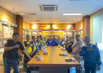 Humas Polresta Sidoarjo Jaga Sinergitas Awak Media Online Piramida