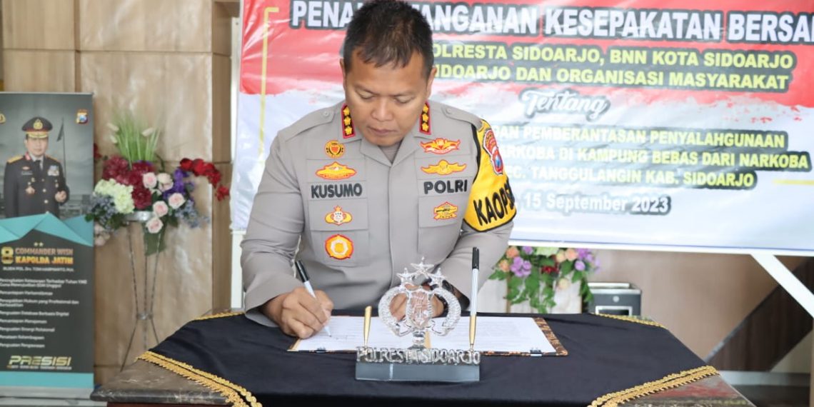 Komitmen Bersama Perangi Narkoba di Kabupaten Sidoarjo