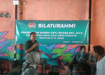 Perkuat Soliditas, Penerangan Korem 084/BJ Ajak Ngopi Bareng Awak Media